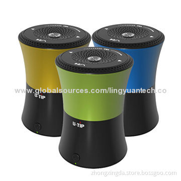Stereo Portable Mini Outdoor Speakers with FM Radio, Up to 10m Working Distance